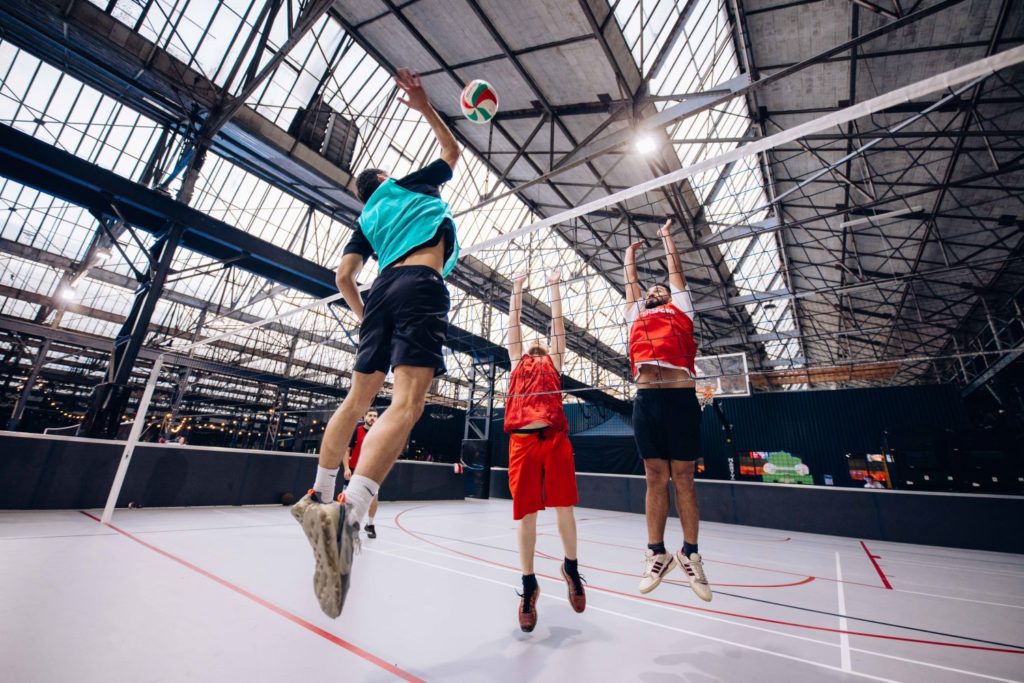 Partie de volley-ball